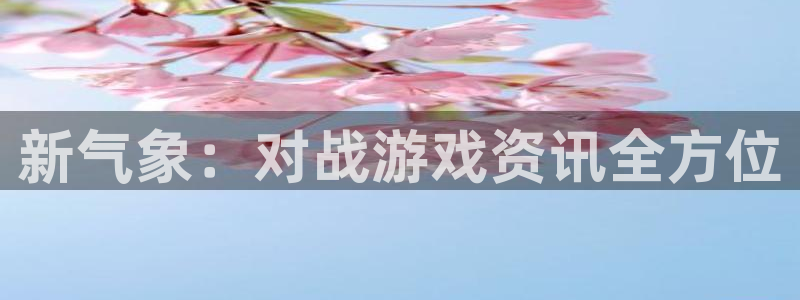 赢咖娱乐注册登录平台：新气象：对战游戏资讯全方位