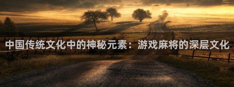 赢咖娱乐下载：中国传统文化中的神秘元素：游戏麻将的深层文化